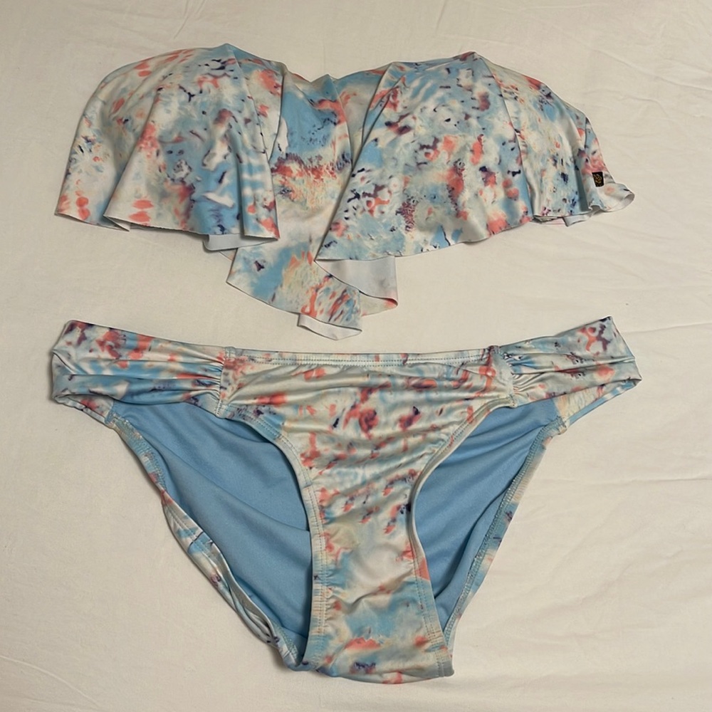 Blue La Vie en Rose Swimwear Set